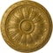 Ekena Millwork Kirke Ceiling Medallion (Fits Canopies up to 3 3/4"), Hand-Painted Pharaohs Gold, 15 3/4"OD x 5/8"P CM16KIPGS - alternate 1